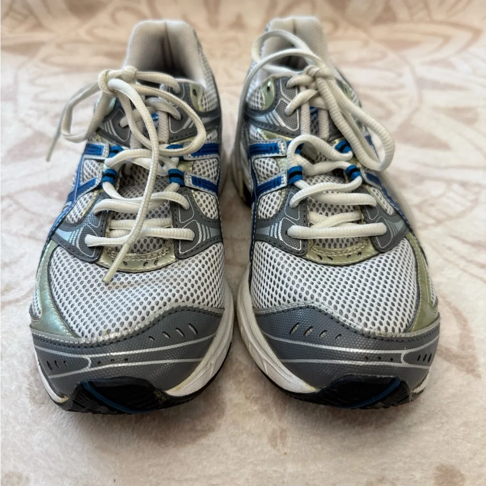 Asics Gel 1140 Sz 6 Women White Blue Running Shoes - Picture 2 of 6